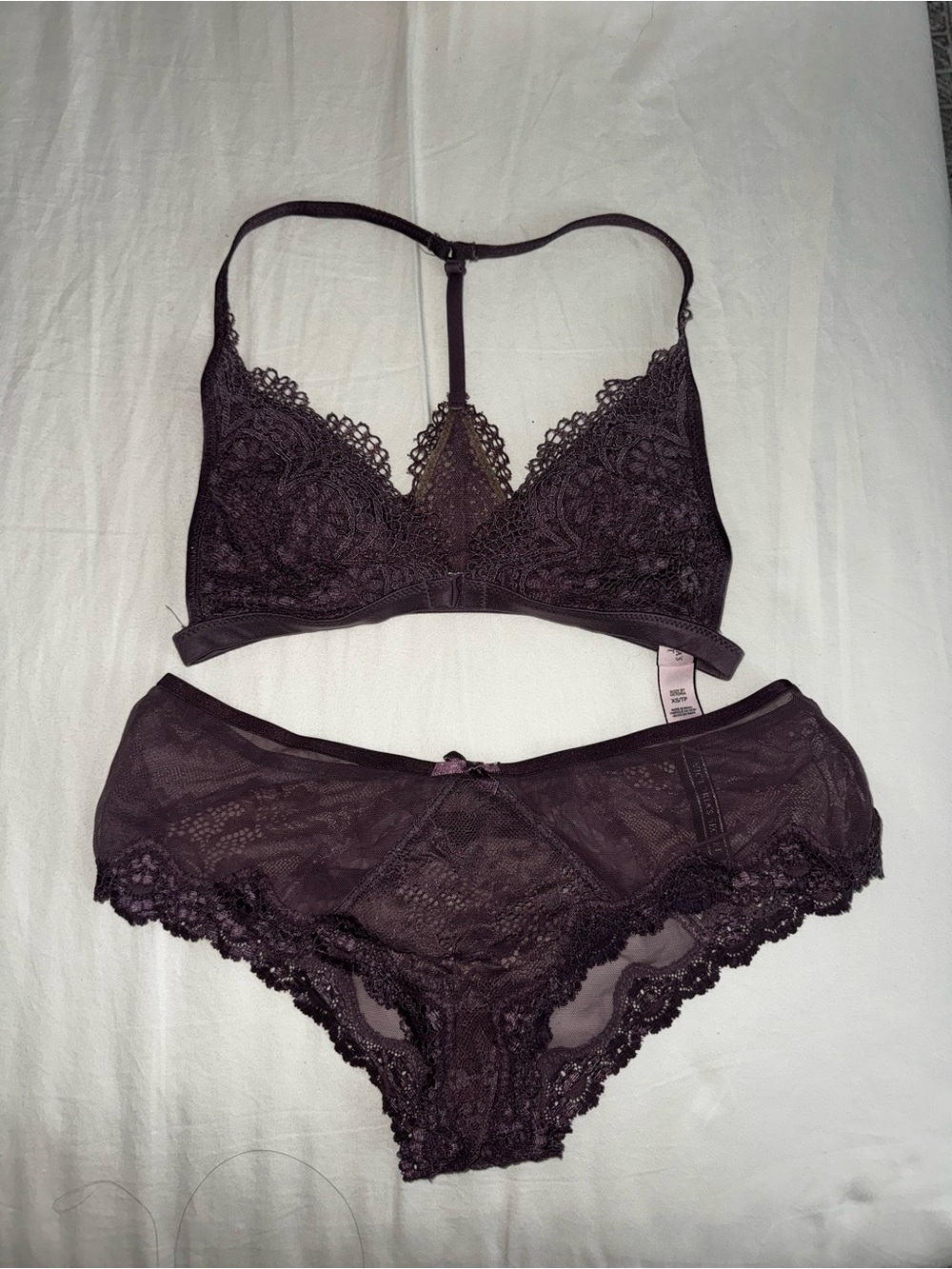 Victoria’s Secret XS Lace Bralette  - Plum